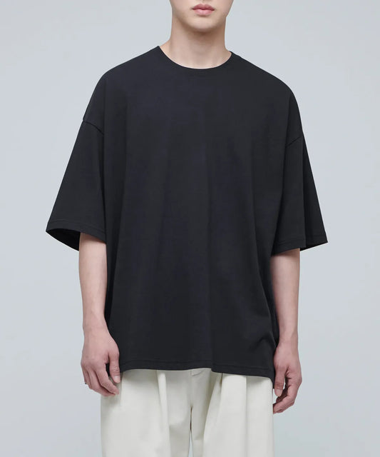 Extra Oversized Crew Neck T-shirt [Black]