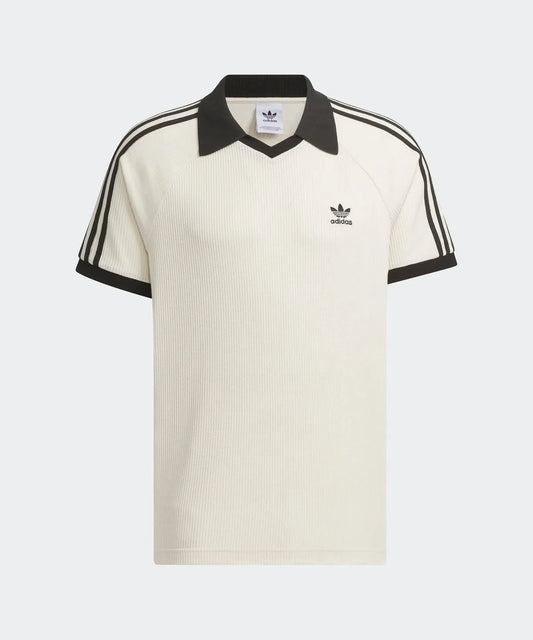 Adidas Waffle Short-Sleeved Polo Shirt - Wonder White JV9265