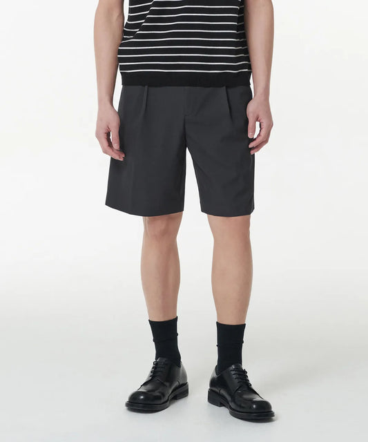 Cool Touch Hidden Banding Half Slacks [Gray]