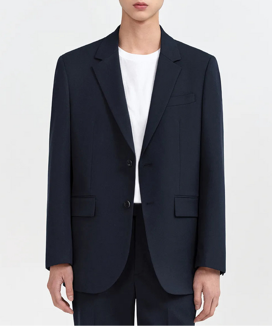 Relaxed Basic Blazer [Navy]