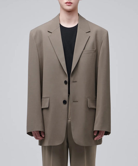Big Daddy Oversized Blazer [Dusty Beige]