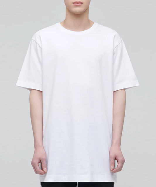Layered Crew Neck T-shirt_Long length [White]